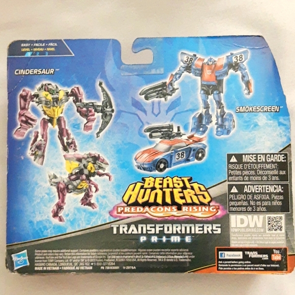 Transformers Beast Hunters Predacons Rising Cindersaur Smokescreen SEALED - Picture 2 of 13